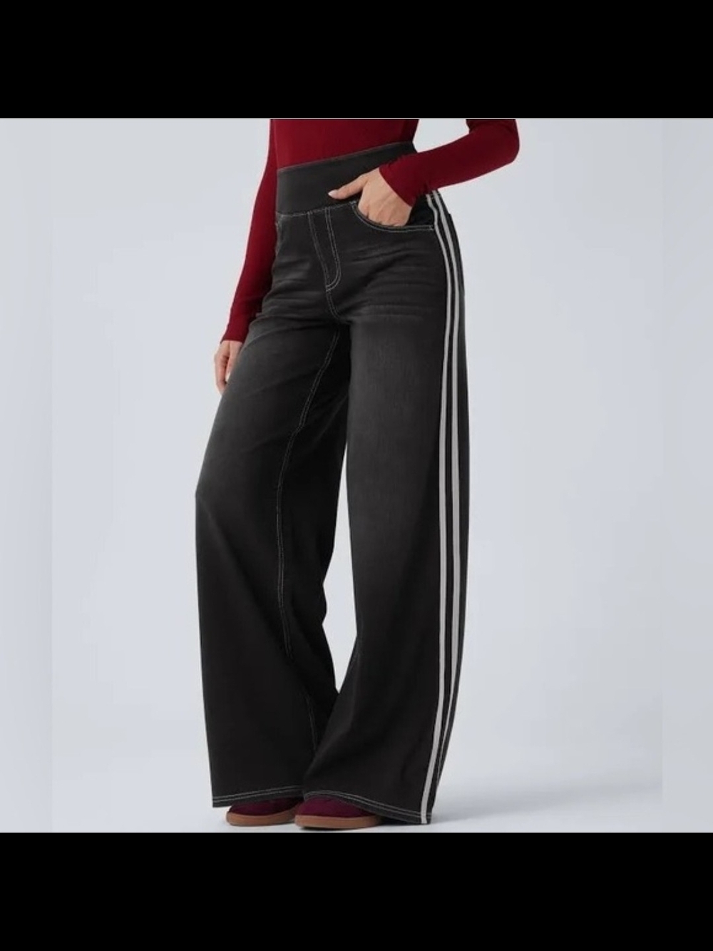 HALARA Flex High Waisted Wide Leg Jeans